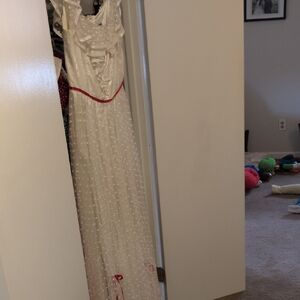 Glamorous Ivory and Scarlet Maxi Dress